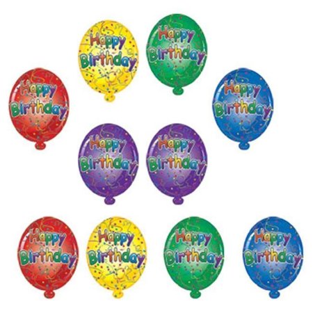 BEISTLE CO Beistle - 57462 - Mini Happy Birthday Cutouts - Pack of 24 57462